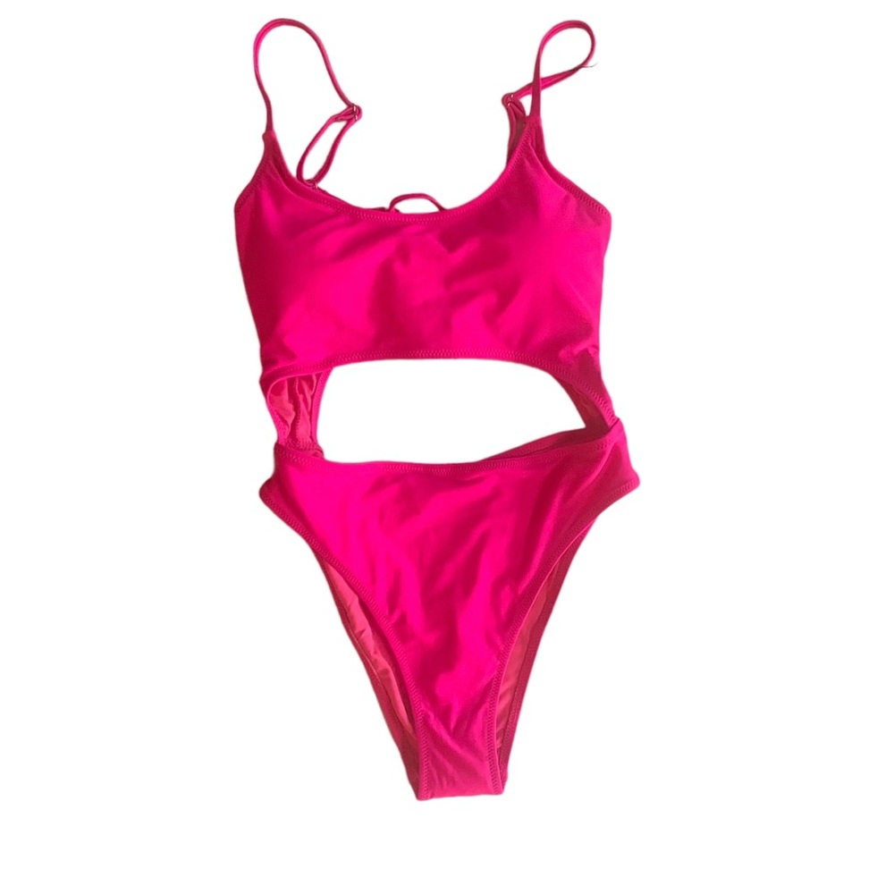 Meyeeka Hot Pink One Piece Swimsuit